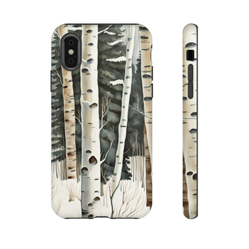 Winter Aspen Trunks - Impact Resistant Phone Case